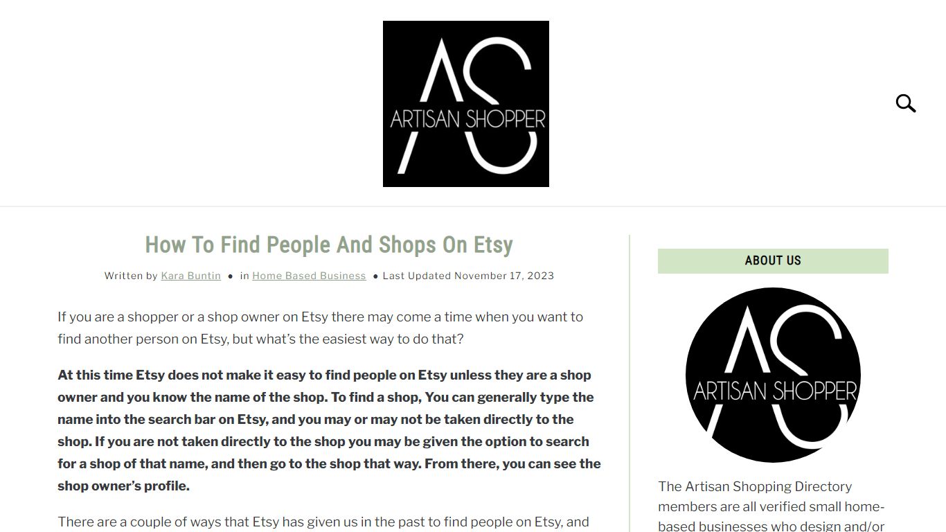 How To Find People And Shops On Etsy – Artisan Shopper